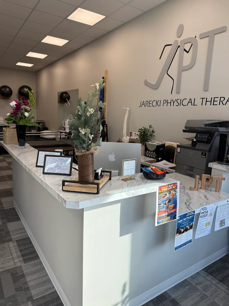 JPT front desk and reception area