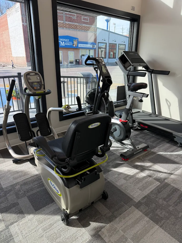 NuStep and cardio equipment by the window